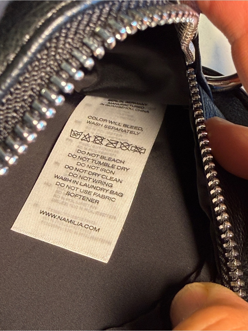 NAMILIA - Prince Albert Bag in Black and Silver Hardware - Picture 11 of 12